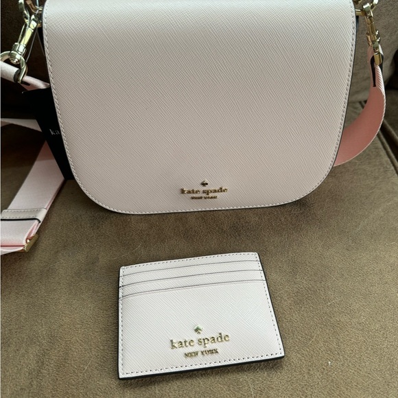 KC438 Kate Spade Madison Saddle Bag NWT and Matching card case - Picture 3 of 3